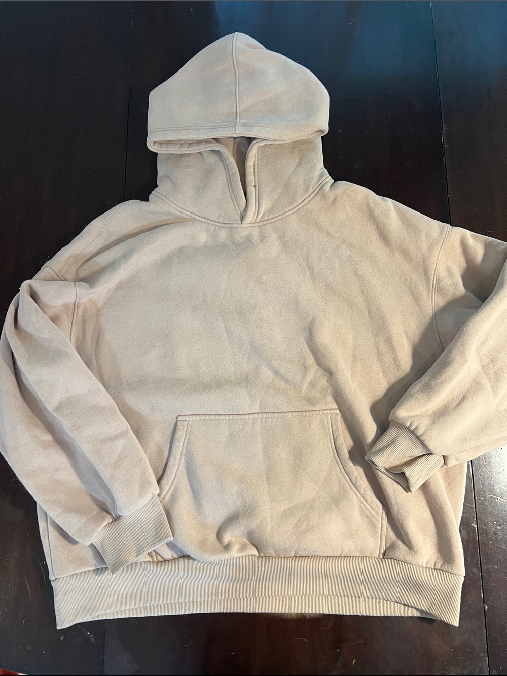 Cozy Women's Pullover Hoodie in Light Beige
